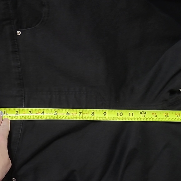 NWT Allison Daley Black Slim Straight Pullon Jeans size 24W - Picture 8 of 8